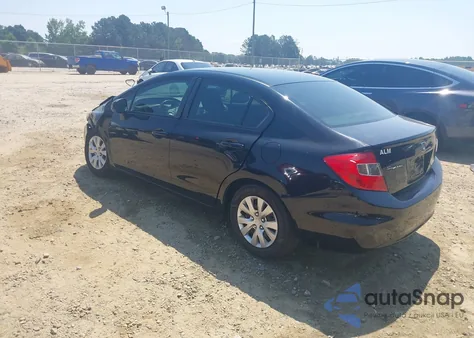 2012 Honda Civic Lx из США, поврежденный, VIN 19XFB2F57CE350126